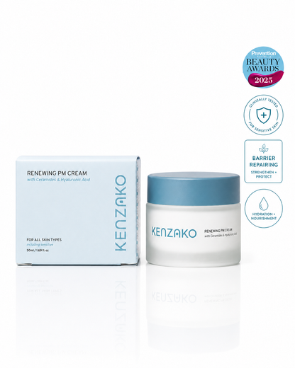 Award-Winning Renewing PM Cream | Triple Ceramide Night Moisturiser with Hyaluronic Acid