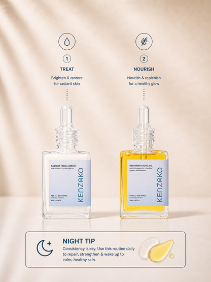 Anti-Aging Facial Serum &amp; Repair Oil Duo