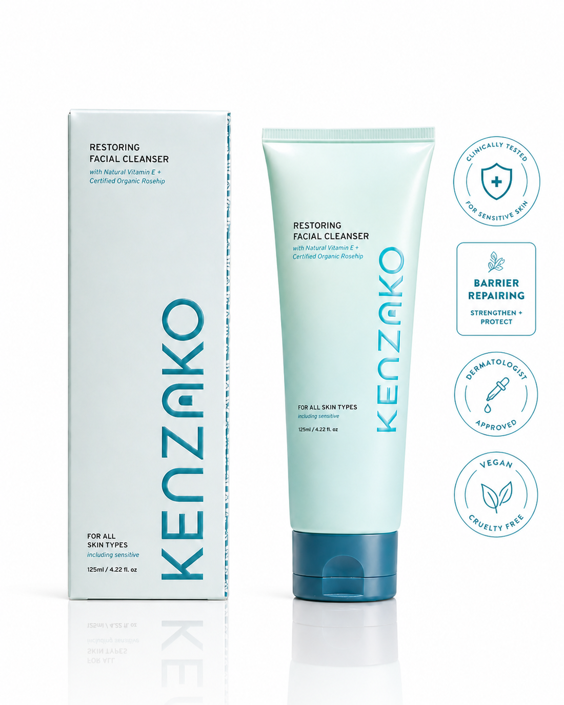 Restoring Face Cleanser - Gentle Cleanser with Rosehip &amp; Aloe Vera