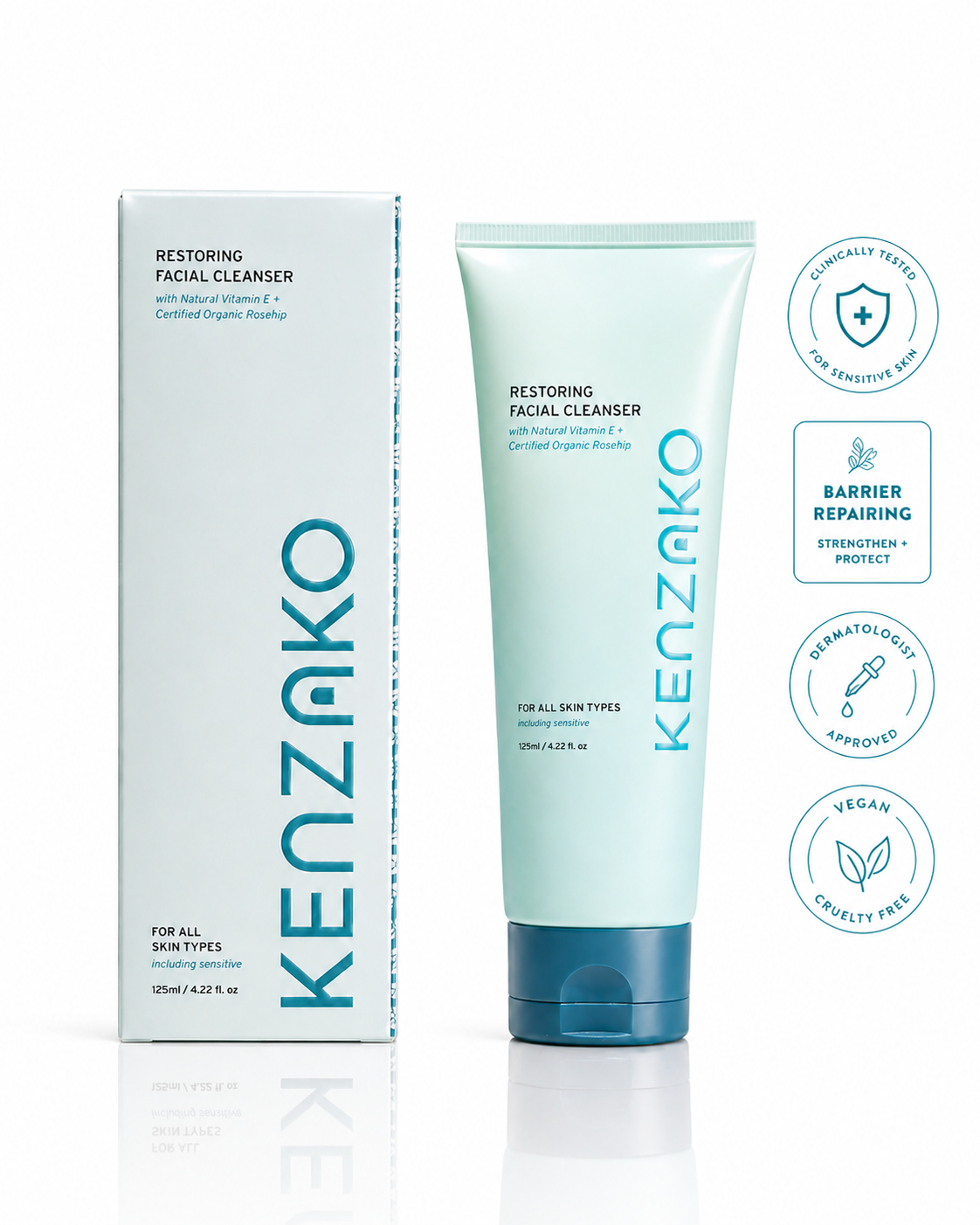 Restoring Face Cleanser - Gentle Cleanser with Rosehip &amp; Aloe Vera