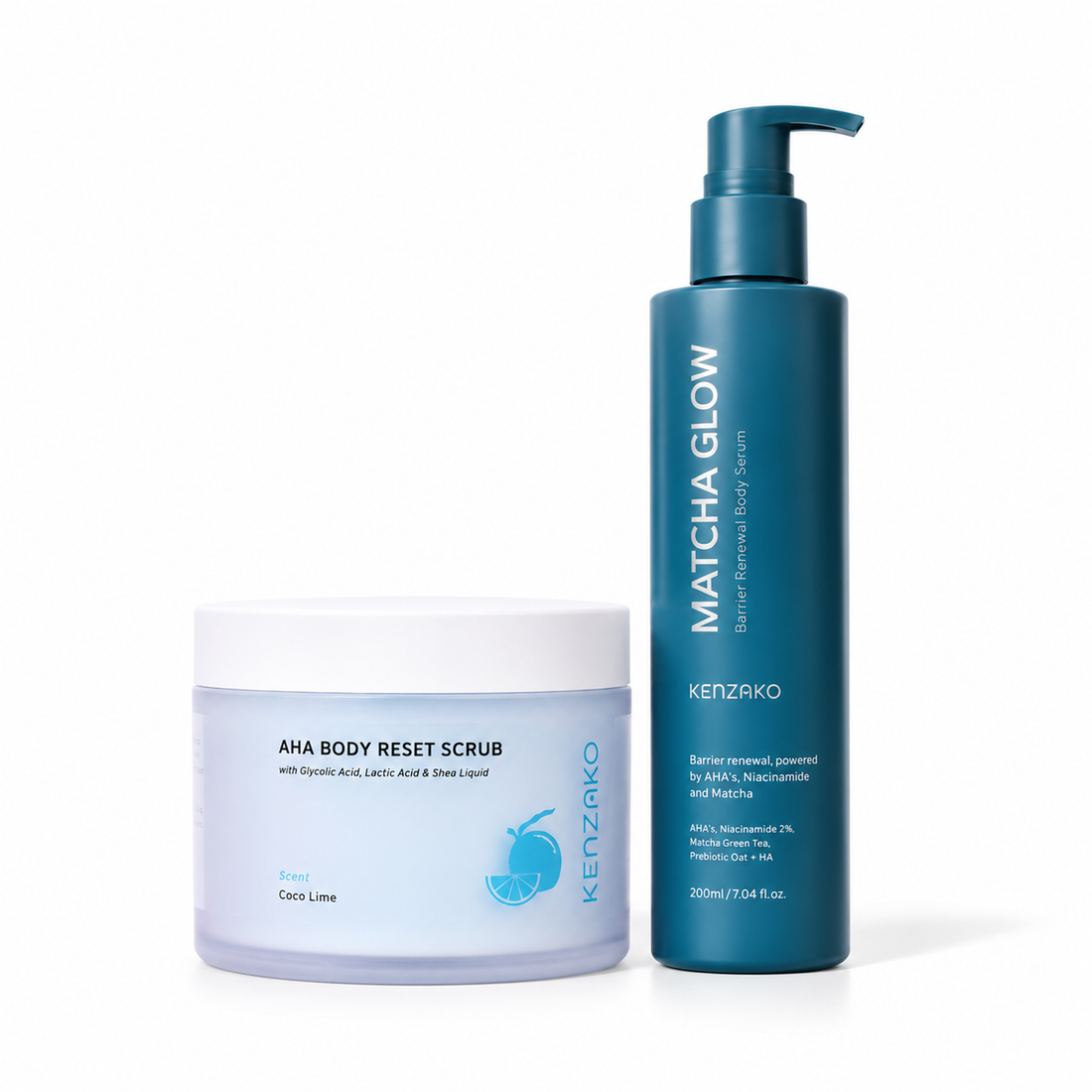 MatchaGlow Body Reset Ritual — Scrub + Serum