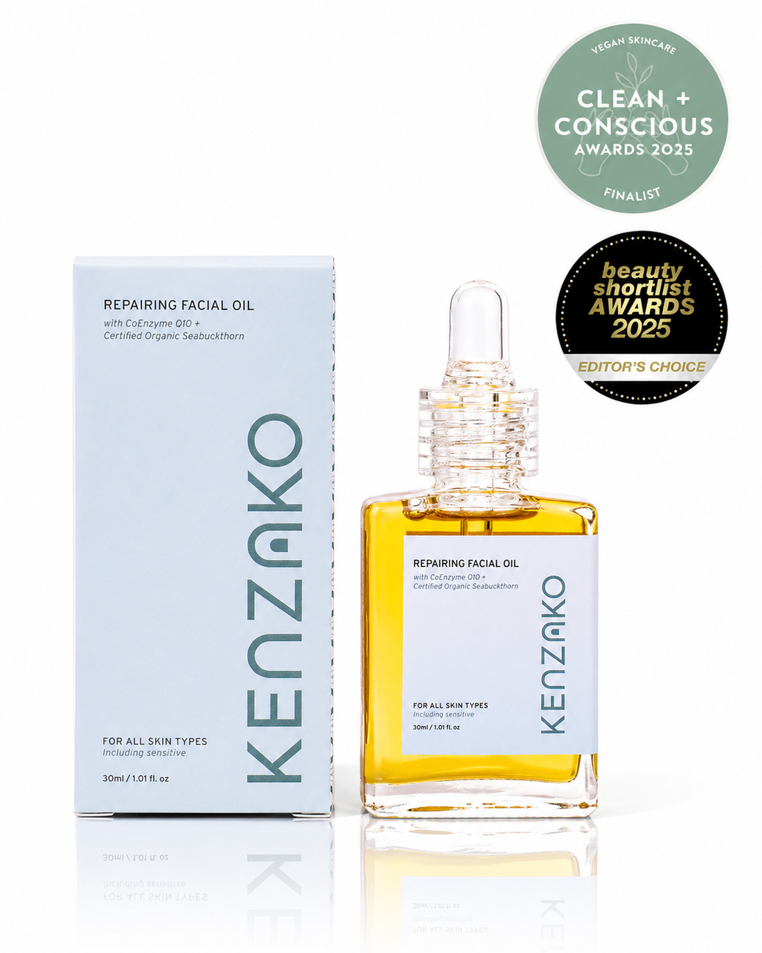 Repairing Face Oil - Organic Anti-aging Face Oil CoQ10 Vitamin A C &amp; E